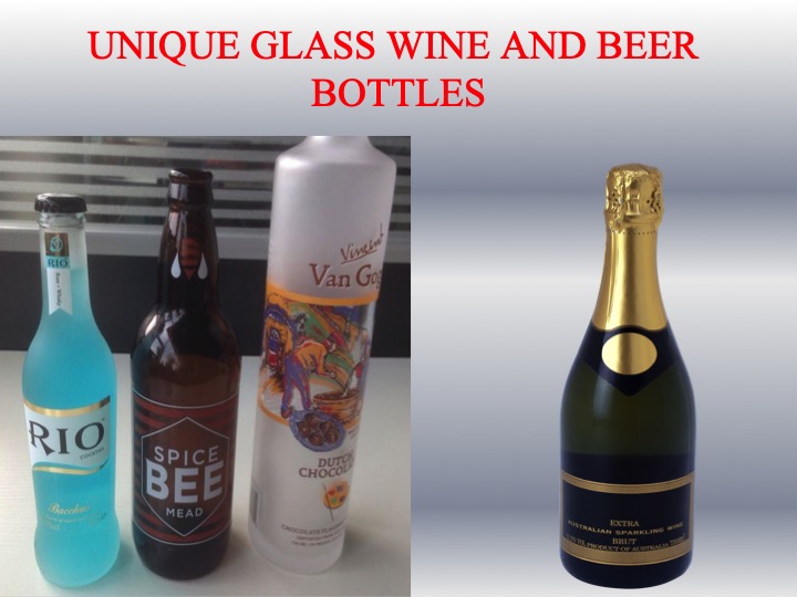 beer and wine bottles